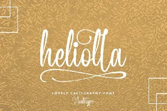 Heliolla Calligraphy font