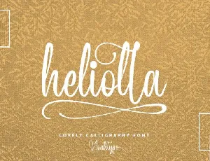 Heliolla Calligraphy font