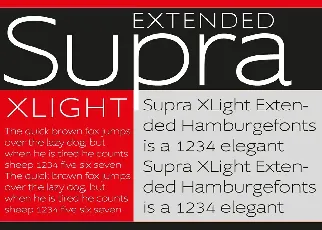 Supra Family font