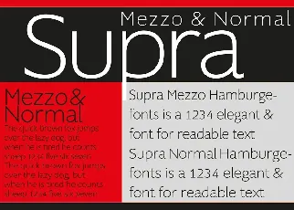 Supra Family font