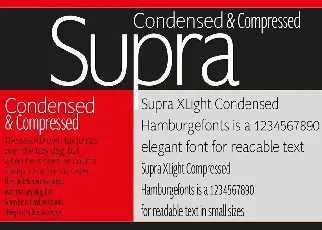 Supra Family font