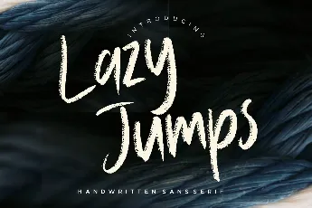 Lazy Jumps font