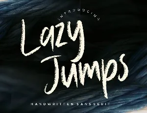 Lazy Jumps font