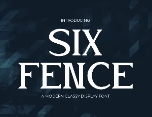 SIX-FENCE font