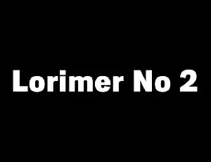 Lorimer No 2 Family font