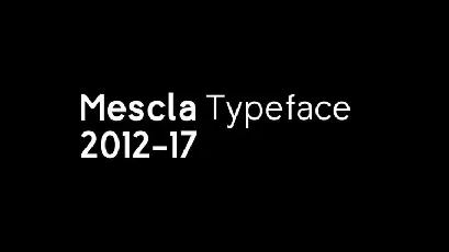 Mescla Free Family font