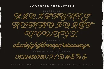 The Mogaster font