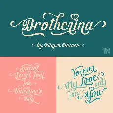 Brotherina Script Free font