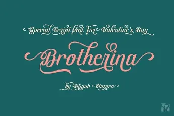 Brotherina Script Free font