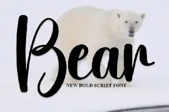 Bear Script font