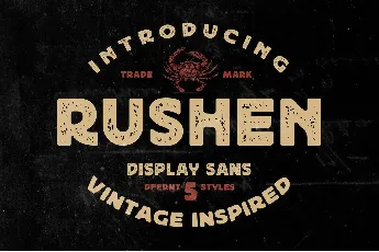 Rushen Distressed font