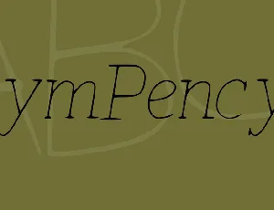 SymPencyl font