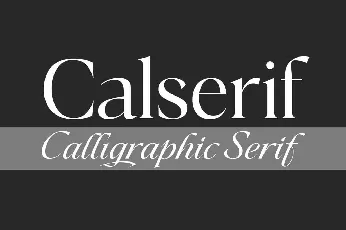 Calserif font