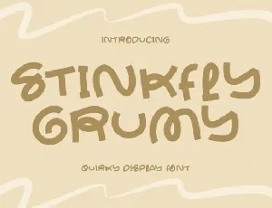 Stinkfly Grumy font