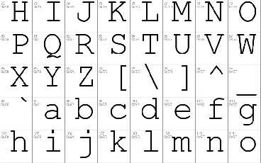 Courier New font