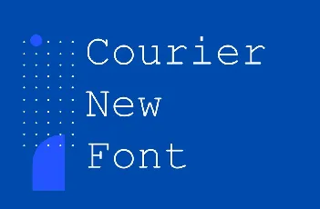 Courier New font