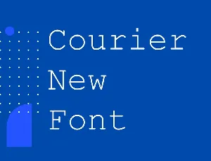 Courier New font