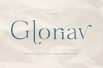 Gloriav Typeface font