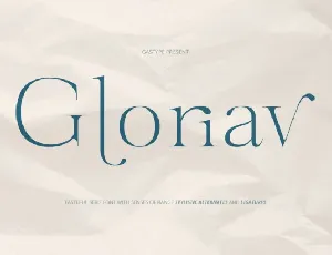 Gloriav Typeface font