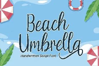 Beach Umbrella font