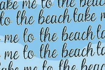 Beach Umbrella font