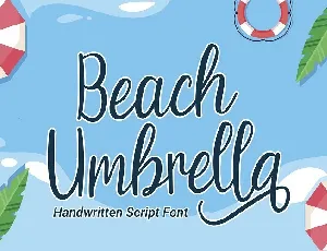 Beach Umbrella font