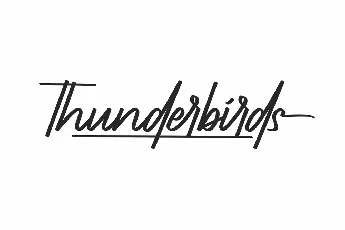 Thunderbirds Demo font