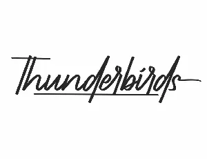 Thunderbirds Demo font