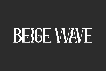 Beige Wave Demo font