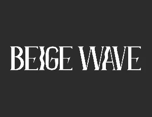 Beige Wave Demo font