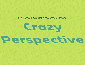 Crazy Perspective font