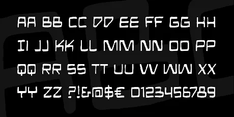 Mandroid BB font