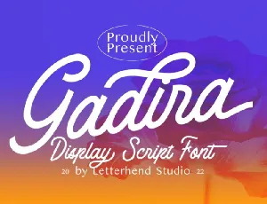 Gadira font