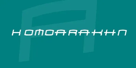 Homoarakhn font