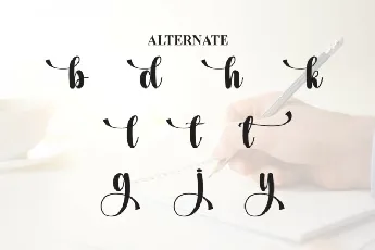 Book Signature Script font