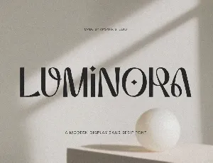 Luminora font