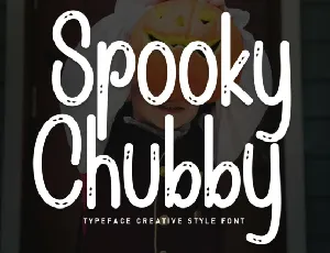 Spooky Chubby Display font