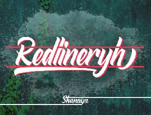 Redlineryh Script font