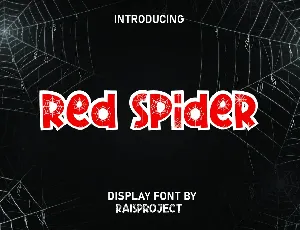 Red Spider Demo font