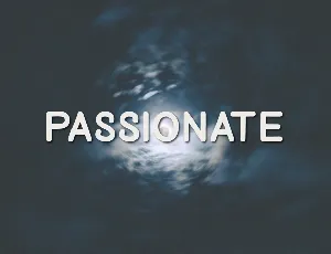 Passionate font