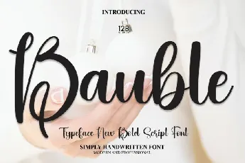 Bauble Script font