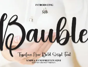 Bauble Script font