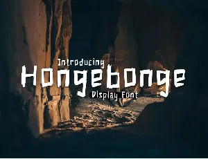 Hongebonge - Demo font