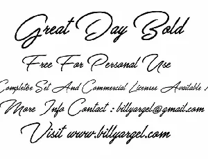 Great Day Bold font