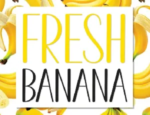 Fresh Banana Display font