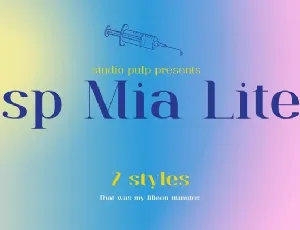 SP Mia Lite font