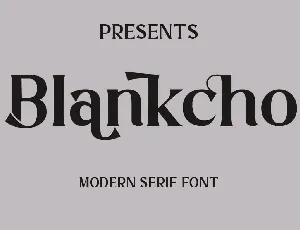 Blankcho font