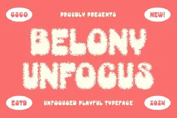 Belony Unfocus font