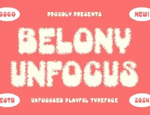 Belony Unfocus font