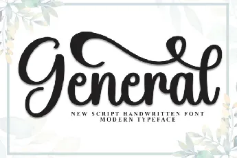 General Calligraphy font